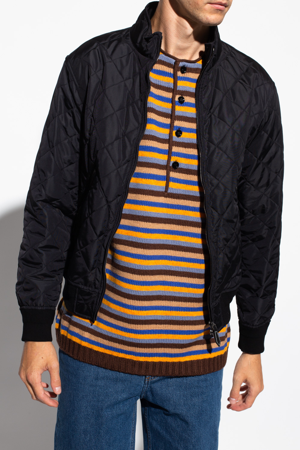 Burberry quilted store jacket men